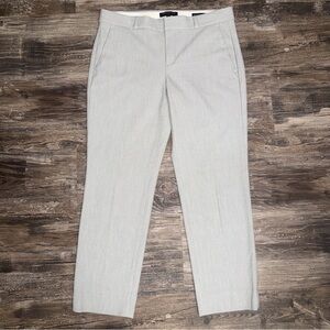 Banana Republic Avery Women’s Light Gray Mid-Rise Straight-Leg Dress Pants Sz 6